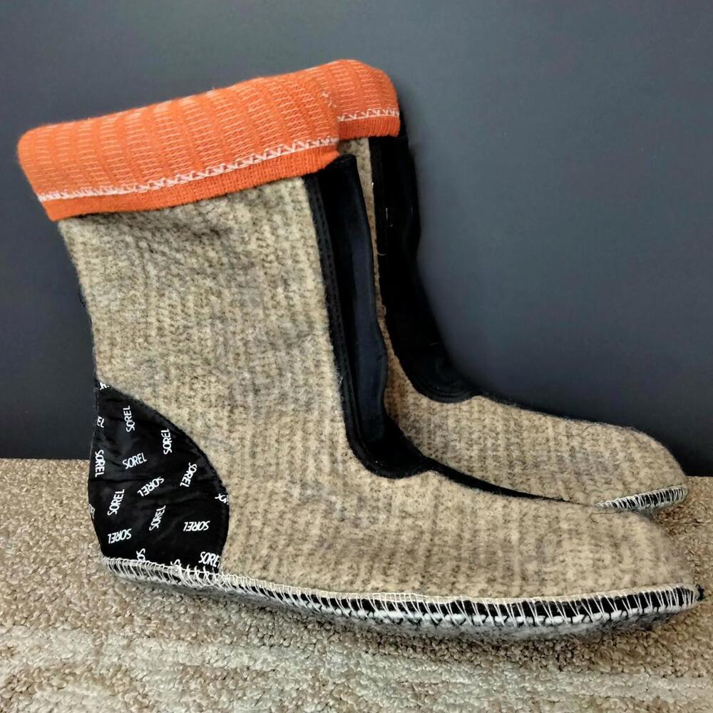 Sorel Boots Liners Mens Size 13 Felt Replacement